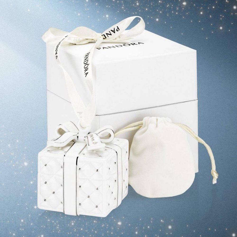 Pandora Porcelain Gift Box Ornament 2016